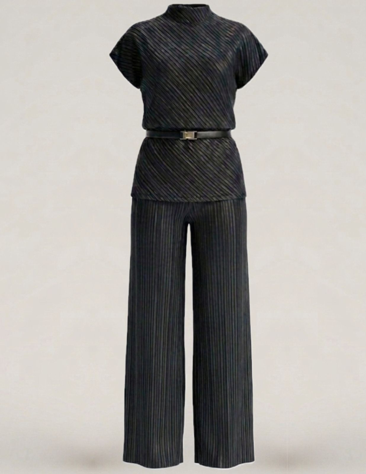 Conjunto túnica e calça plissada